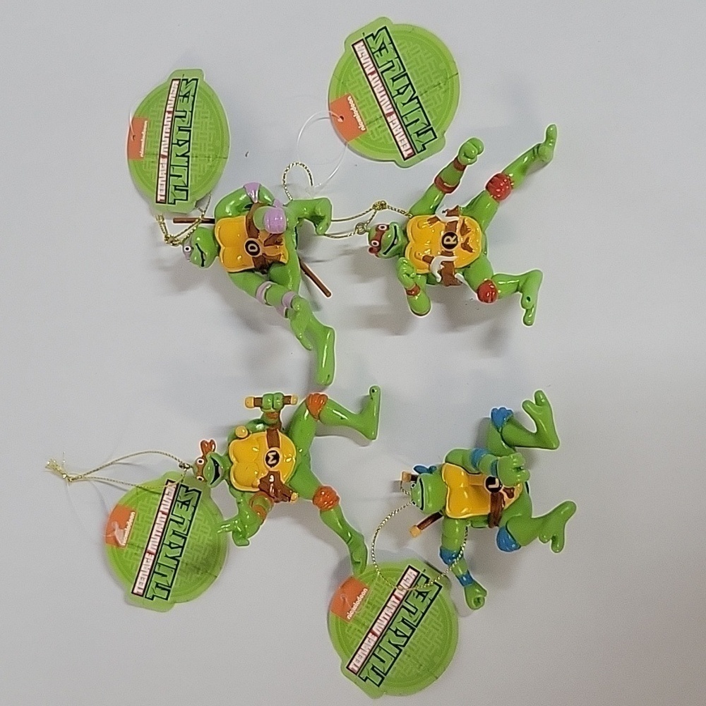NWT Teenage Mutant Ninja Turtles Christmas Ornaments, Set of (4)